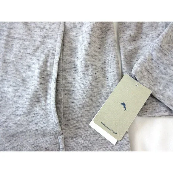 Tommy Bahama Men's Full Zip Mock Neck Track Jacket Grey Mint Green Marlin NWT - Picture 4 of 5